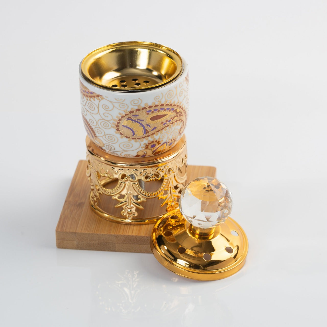 Wooden Bottom Bakhoor Burner