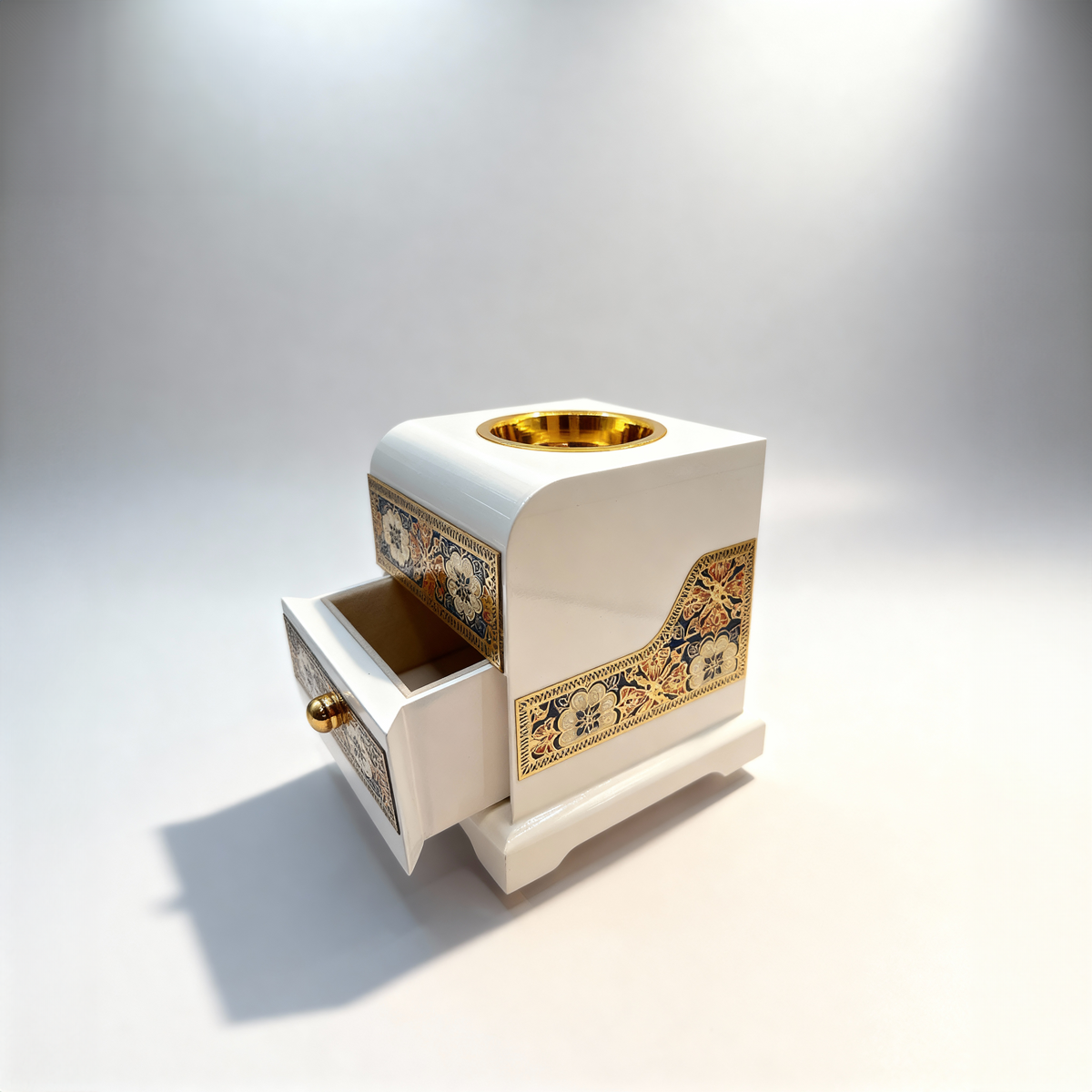 Mirage Royale White & Gold Bakhoor Burner