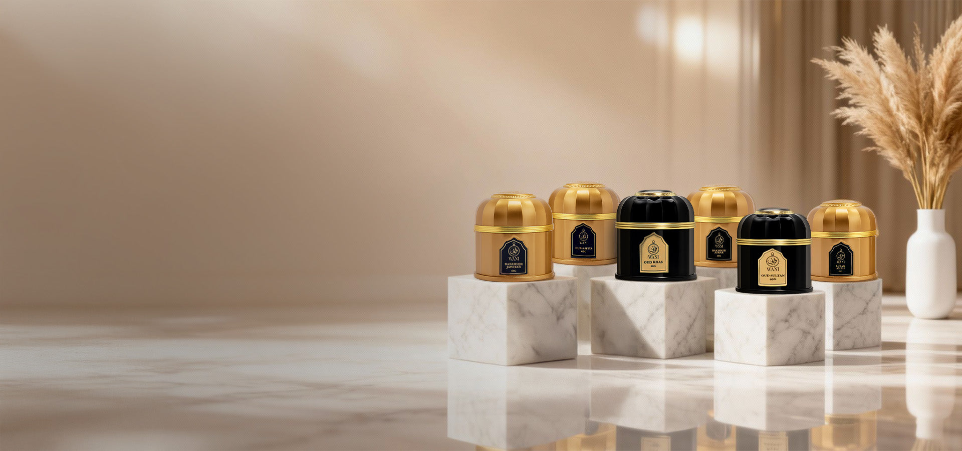Wani Bakhoor Collection–
7 Unique Scents, One Timeless Tradition